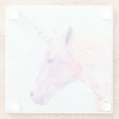 Mystic Unicorn Glazen Onderzetter (Achterkant)