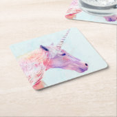 Mystic Unicorn Kartonnen Onderzetters (Schuin)