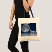Mystic Unicorn Moon Magic Canvas tas (Voorkant (product))