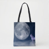 Mystic Unicorn Moon Magic Canvas tas (Voorkant)