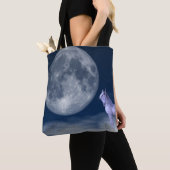 Mystic Unicorn Moon Magic Canvas tas (Dichtbij)