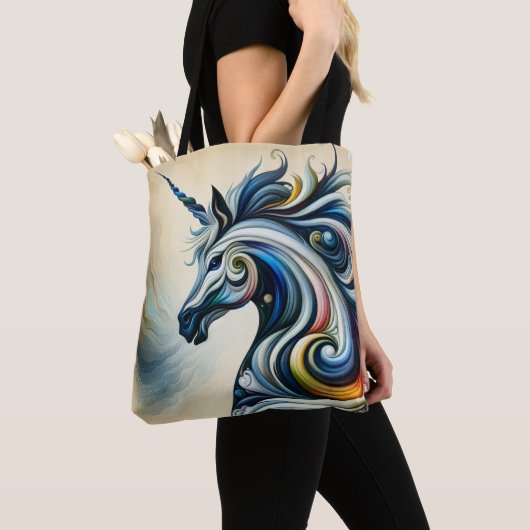 Mystic Unicorn Swirl Tote Bag (Dichtbij)