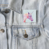 Mystic Unicorn Vierkante Button 5,1 Cm (In situ)