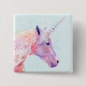Mystic Unicorn Vierkante Button 5,1 Cm (Voorkant)