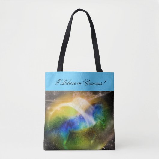 Mystic Unicorn's geboorte Tote Bag (Voorkant)