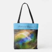 Mystic Unicorn's geboorte Tote Bag (Achterkant)