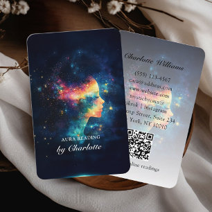 Mystic Universe Woman QR-code Visitekaartje