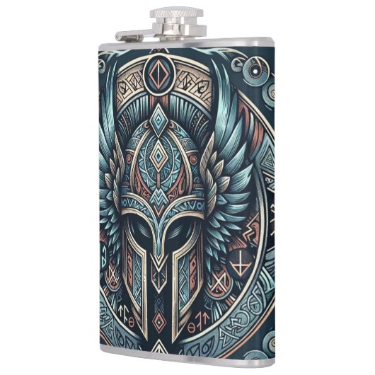 Mystic Viking Rune Helm Heupfles (Links)