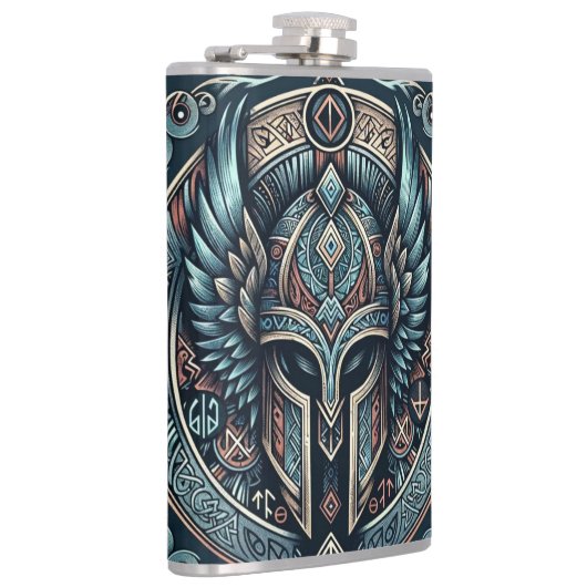 Mystic Viking Rune Helm Heupfles (Rechts)