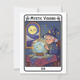 Mystic Visions - Fortune Teller met Crystal Ball Briefkaart