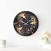 Mystic Vortex Cool Gold Acrylwand Clock Grote Klok (Huis)