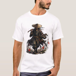 Mystic Wandering Ronin Mok | Samurai-krijger in Ba T-shirt