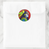 Mystic Warrior # 1 van Piliero Ronde Sticker (Tas)