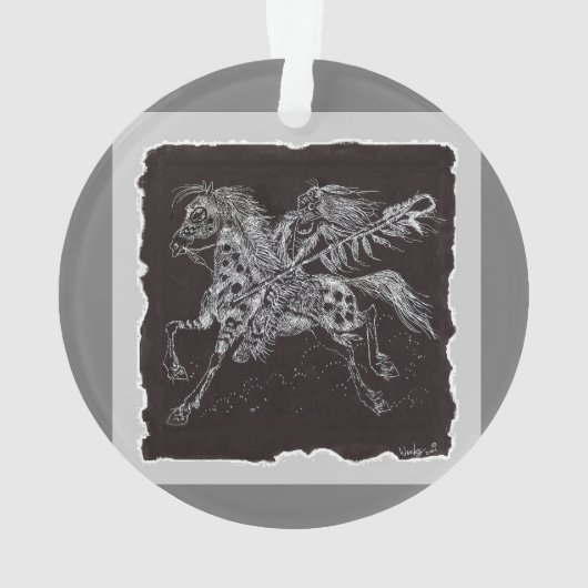 Mystic Warrior Acrylornament Ornament (achterkant)