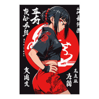 Mystic Warrior beroemd gemaakt door Crimson Moonli Foto Afdruk