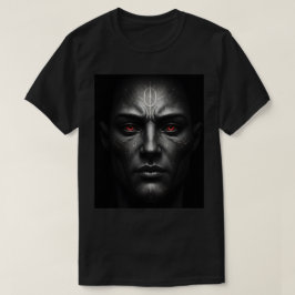 Mystic Warrior met gloeiende Crimson-ogen T-shirt