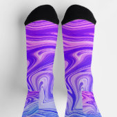 Mystic water schilderij blue color design sokken (Top)