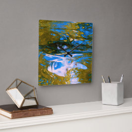 Mystic Waters Vierkante Klok