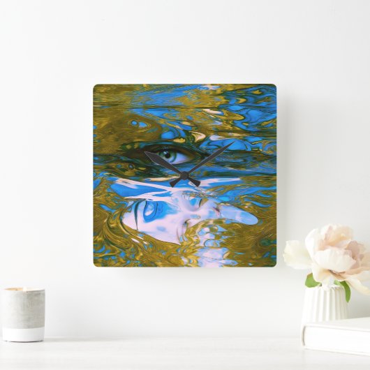 Mystic Waters Vierkante Klok (Huis)