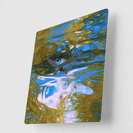 Mystic Waters Vierkante Klok (Hoek)