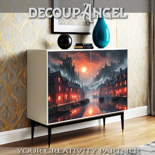 Mystic Waterscape Vision - Decoupage - Tissuepapier