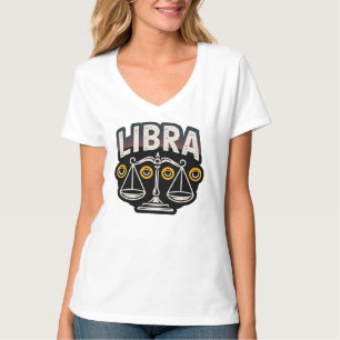 Mystic Weegschaal Dierenriem Embleem T-shirt