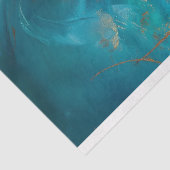 Mystic White Blauwgroen Dragon Decoupage Tissuepapier (Detail)