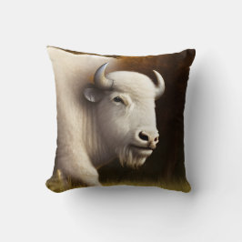 Mystic White Buffalo Digital Art Kussen