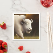 Mystic White Buffalo Digital Art Servet (Insitu)