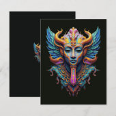 Mystic Winged Deity Bedankkaart (Voorkant / Achterkant)