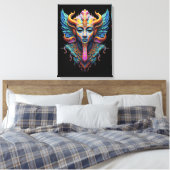 Mystic Winged Deity Canvas Afdruk (Insitu (Slaapkamer))