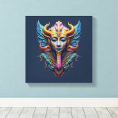 Mystic Winged Deity Canvas Afdruk (Insitu (Houten vloer))