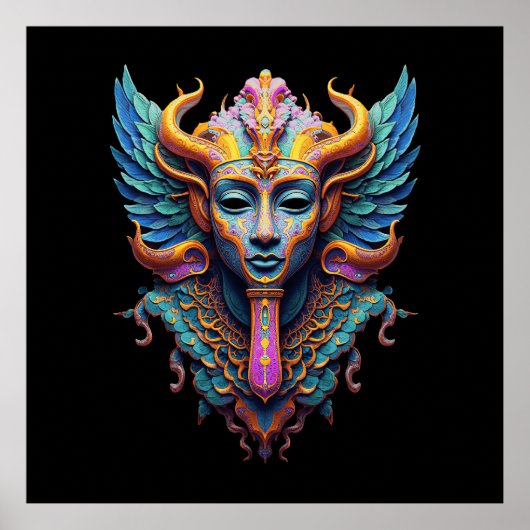 Mystic Winged Deity Poster (Voorkant)