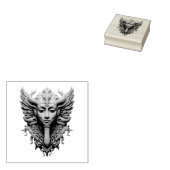 Mystic Winged Deity Rubberstempel (Gestempeld)