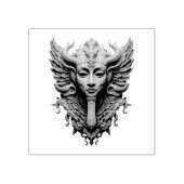 Mystic Winged Deity Rubberstempel (Afrduk)