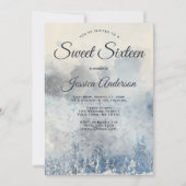 Mystic Winter Forest Sweet Sixteen Uitnodiging (Voorkant)