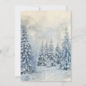 Mystic Winter Forest Sweet Sixteen Uitnodiging (Achterkant)