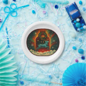 Mystic Winter Stag Papieren Bordje (Feest)