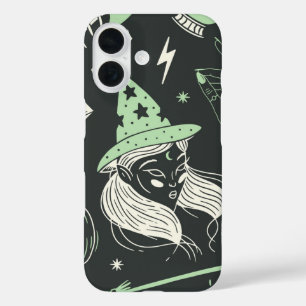 Mystic Witch Esthetische Halloween Magie iPhone 16 Hoesje