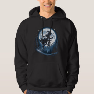 Mystic Witch Skiën bij Moonrise Hoodie