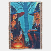 Mystic Witches Cauldron Spellbound Deken (Voorkant Verticaal)