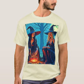 Mystic Witches Cauldron Spellbound T-shirt (Voorkant)