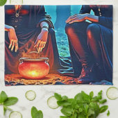 Mystic Witches Cauldron Spellbound Theedoek (Gevouwen)