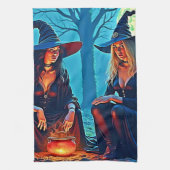 Mystic Witches Cauldron Spellbound Theedoek (Verticaal)