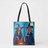 Mystic Witches Cauldron Spellbound Tote Bag (Voorkant)