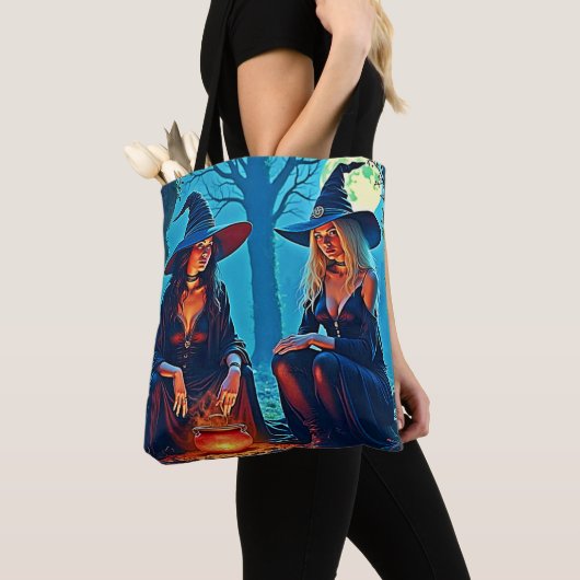 Mystic Witches Cauldron Spellbound Tote Bag (Dichtbij)