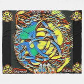 Mystic Wolf Charmed Clan Fleece Blanket (Voorkant (Horizontaal))