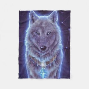 Mystic Wolf Fleece Deken