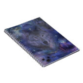 Mystic Wolf in het moonlicht Notitieboek (Rechterzijde)