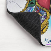 Mystic Wolf Ojibwe-achtige Art Mousepad Muismat (Hoek)